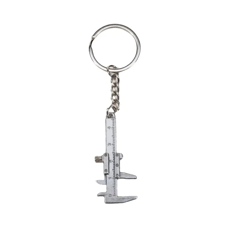 Fashion Creative Vernier Caliper Keychain For Man Woman Jewelry