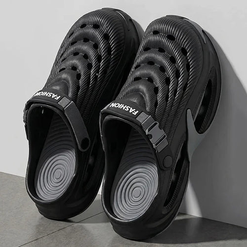 2026 Men's Summer Outdoor Sports Toe-Toe Slippers, Thick-Soled Sandals