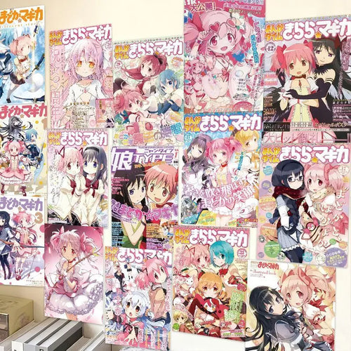 Puella Magi Madoka Magica Mixed Posters Stickers Wall Decor Dorm
