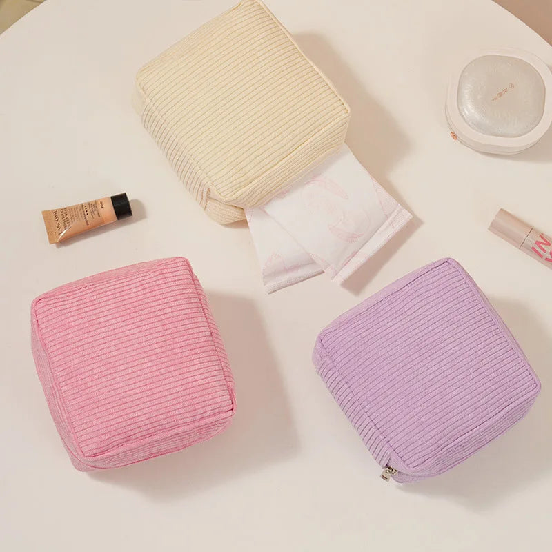 Sanitary Napkins Organizer Bags Women Portable Makeup Lipstick Travel