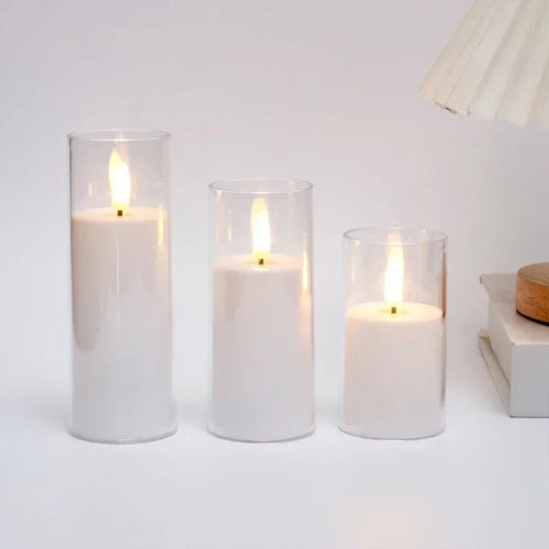 LED Flameless Candles with Remote Timer Realistic Flickering Flame