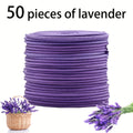 50 Lavender Scented Spiral Candles, Burning Time 3-4 Hours