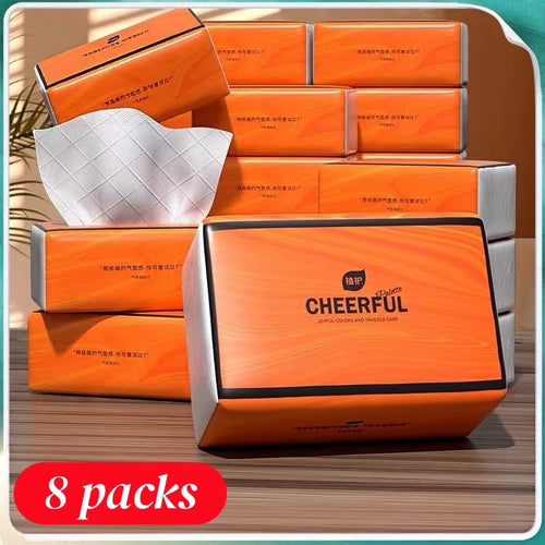 8 Packs of Tissue Paper, Facial Tissues, Paper Towels, Toilet Paper,