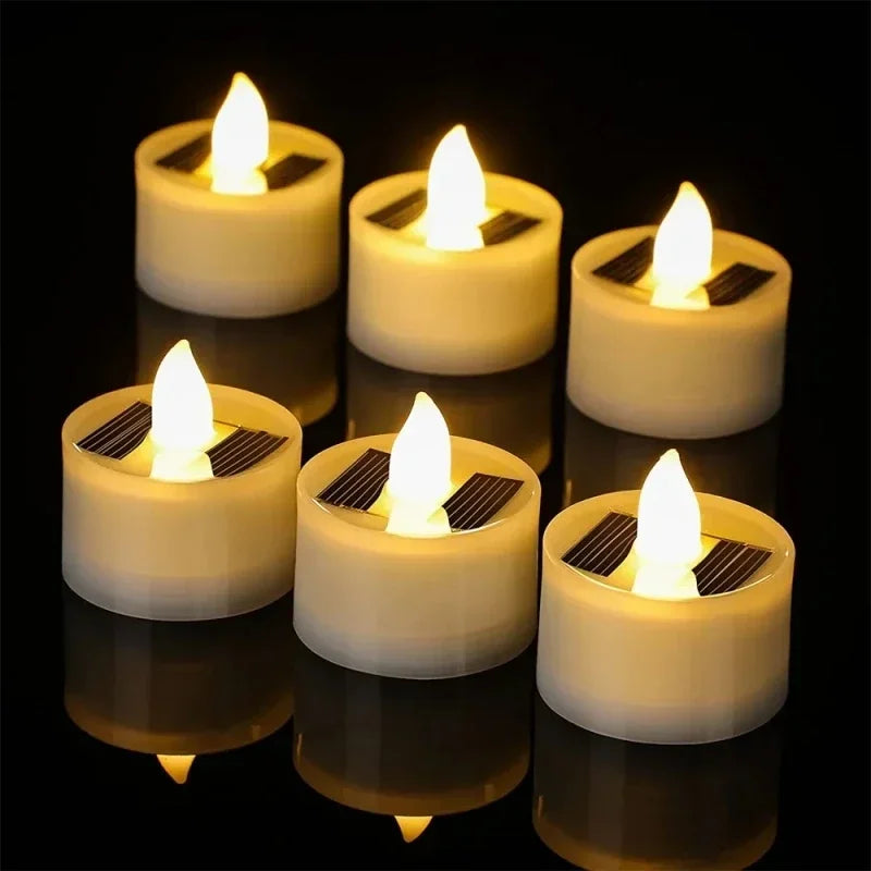 LED Solar Candle Light Outdoor Waterproof Flameless Solar Electronic