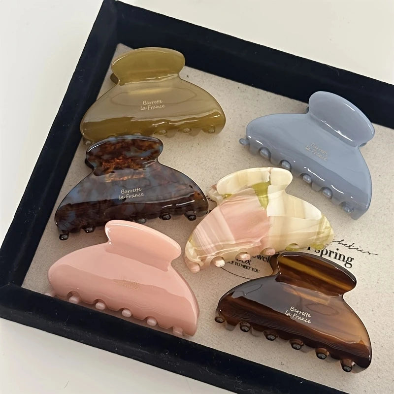 Elegant Acetate Hair Claw Medium Size Sweet Hair Clip Shark Clip Women