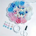 13 Grid 6-26mm Purple Plum Blossom Set Box, Handmade DIY Jewelry