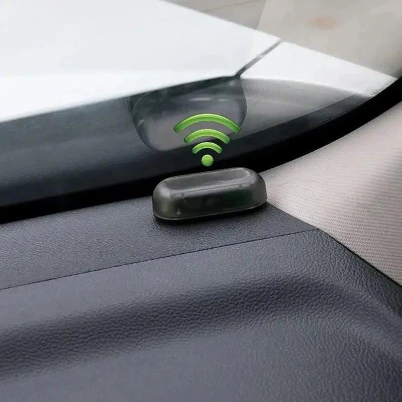 Solar Powered LED Fake Car Alarm Simulated Dummy Security Light