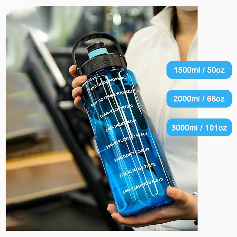 LUSQI 1.5 L/2L/3L Bottled Large Capacity Sports Water Cup Leak-proof