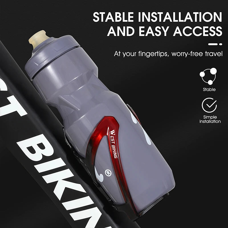 WEST BIKING Colorful Gradient Bike Bottle Cage Ultralight Bicycle