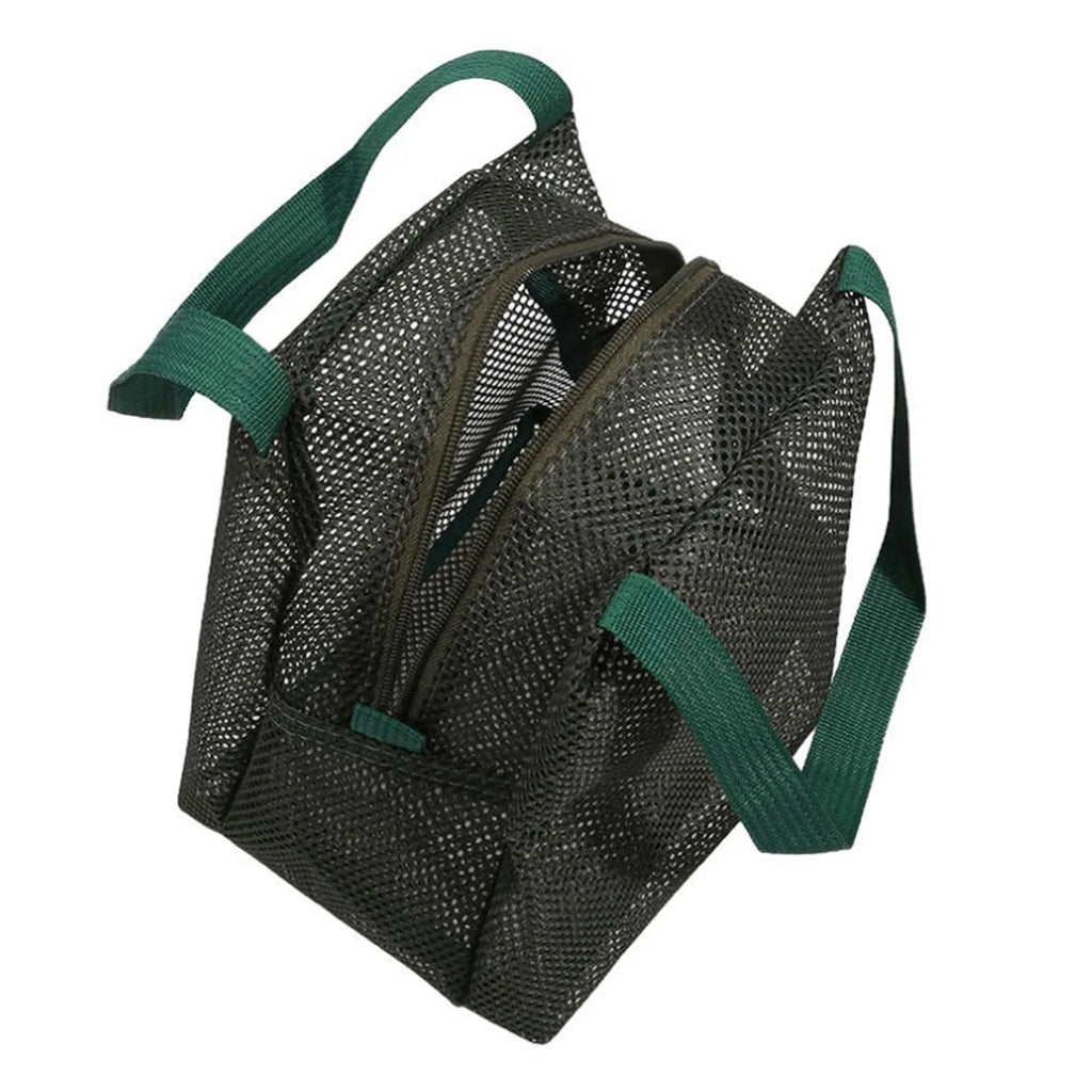Large Capacity Travel Mesh Bag Portable Cosmetic Zipper Pouch