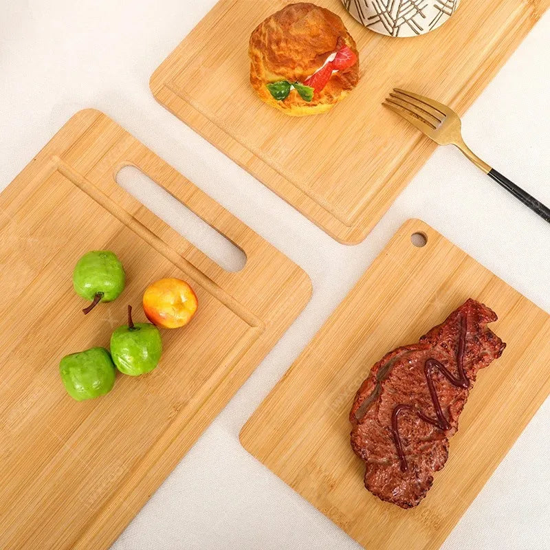 WXCOO Kitchen Wooden Chopping Boards Double-sided Serving Board for