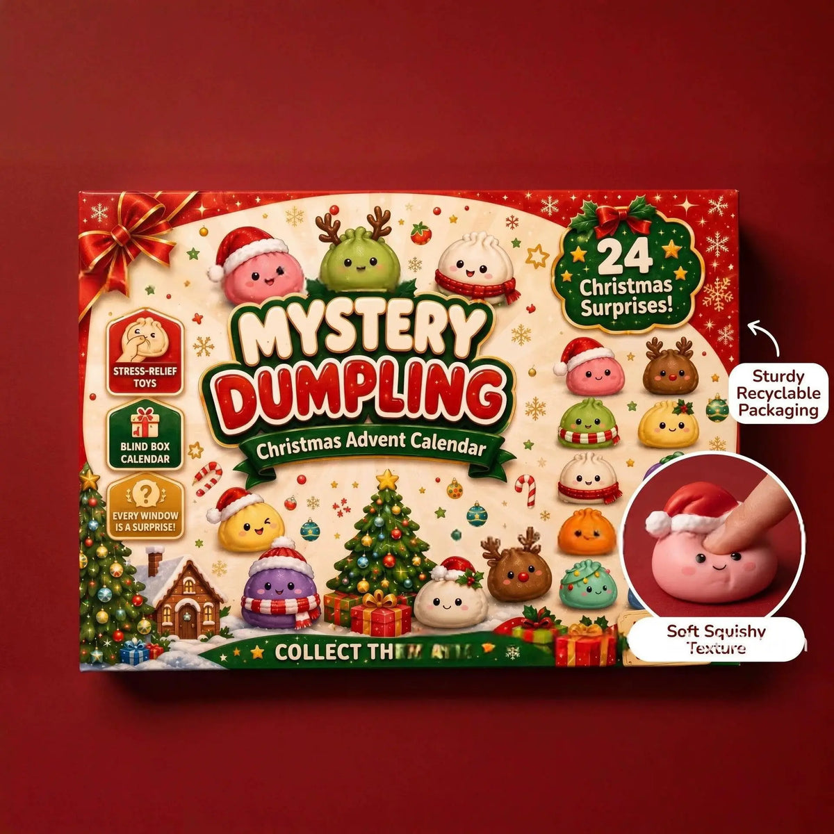 24-Day Soft Mystery Dumpling Advent Calendar Slow Resilience Anxiety