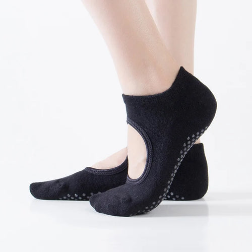 Bandage Yoga Socks for Women Pilates Ballet Dance Cotton Socks