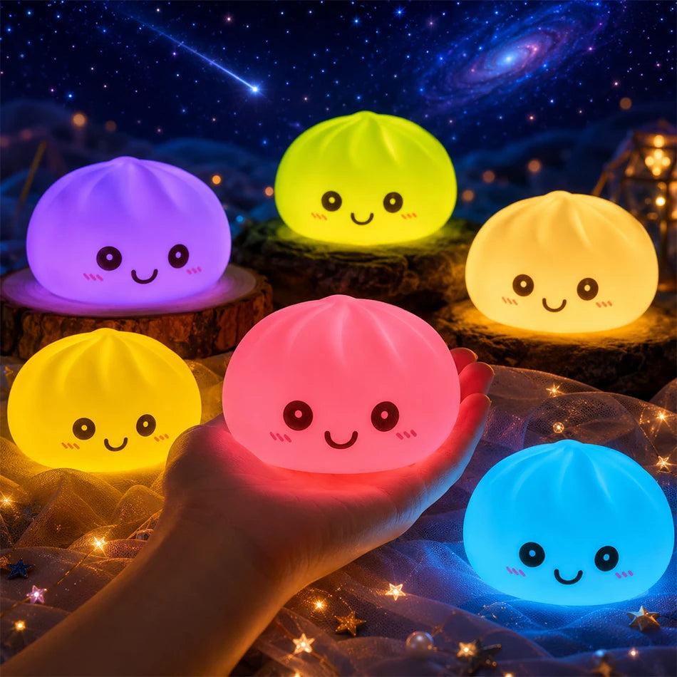 Dumpling Night Lights Glowing Dumplings Desktop Ornament Cute