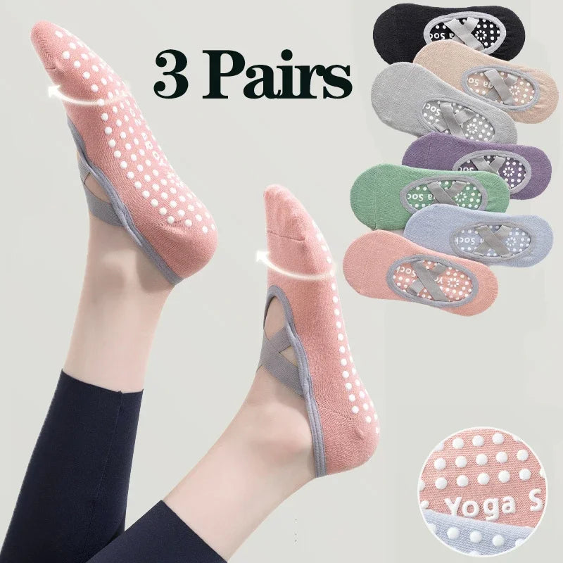 Professional Women Yoga Socks Silicone Anti-Slip Ballet