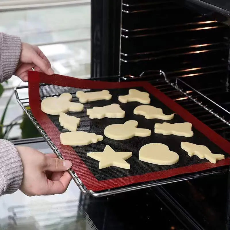 30X40cm Silicone Grill Mat Baking Tray Breathable Cookie Bread Mat