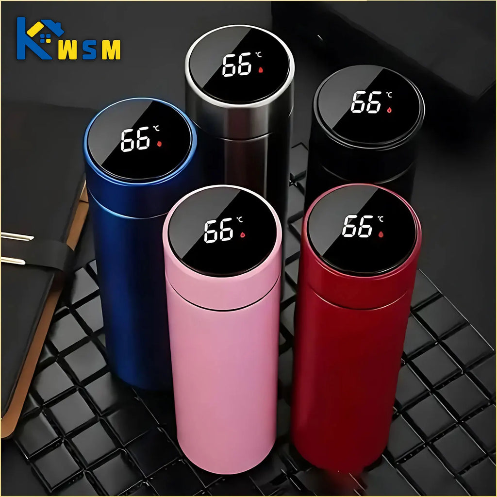 500ML Temperature Display Thermos Cup Stainless Steel Divided Thermos