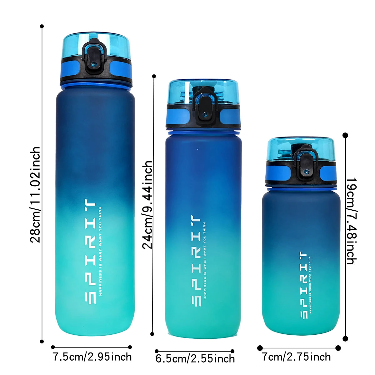 Gradient Water Bottle Outdoor Camping