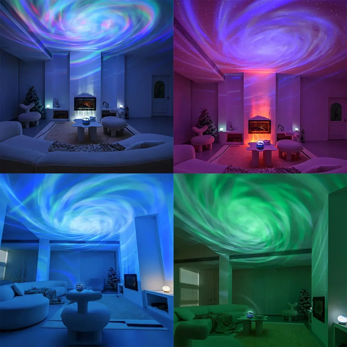 LED Galaxy Projector Light Multi-color Remote Control for Bedroom