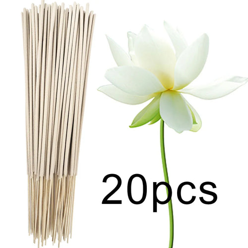 High-Quality Off-White 8.7-Inch White Lotus Incense Sticks