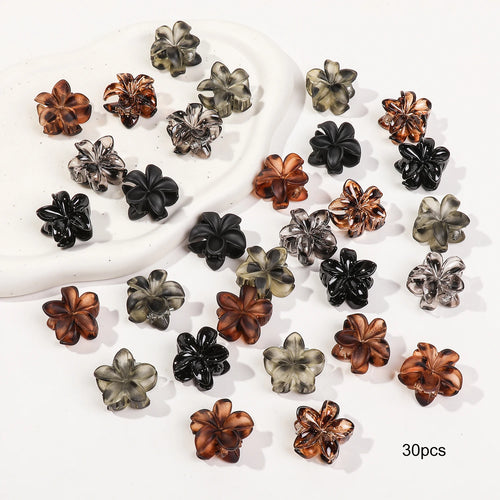 Mini Flower Hair Claw Clips Pack for Women Girl Cute Hair