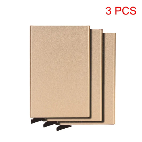 Rfid Metal Credit Card Holder Luxury Men Minimalist Wallet Cardholder