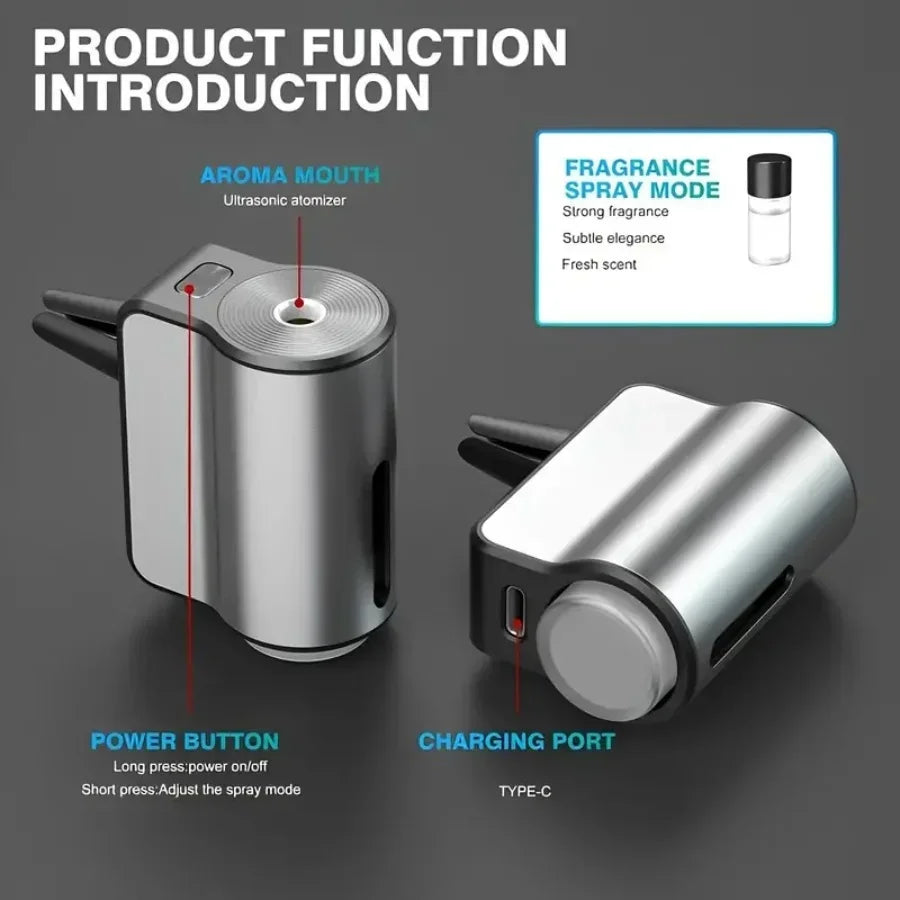 Car Air Freshener, Three Intensity Adjustable, Car Aroma Diffuser