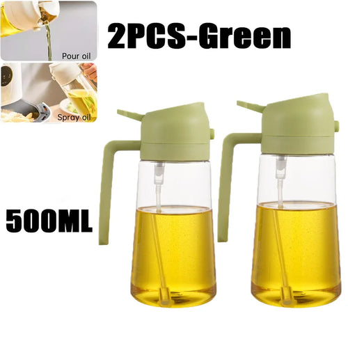 2in1 500ml Plastic Kitchen Oil Sprayer Spray Oil Olive Spray Bottle