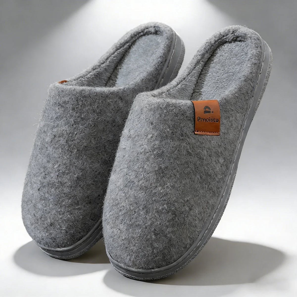 Winter Men Felt Platform  House Slippers Ultra Warm Cushion   Cozy