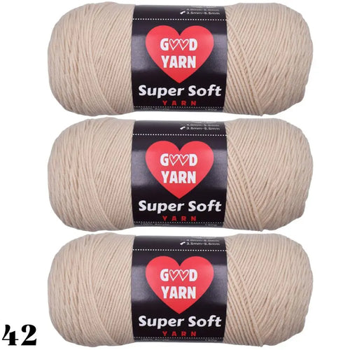 190g x 3 Pcs Soft & Cozy Multicolored Acrylic Yarn for Crocheting
