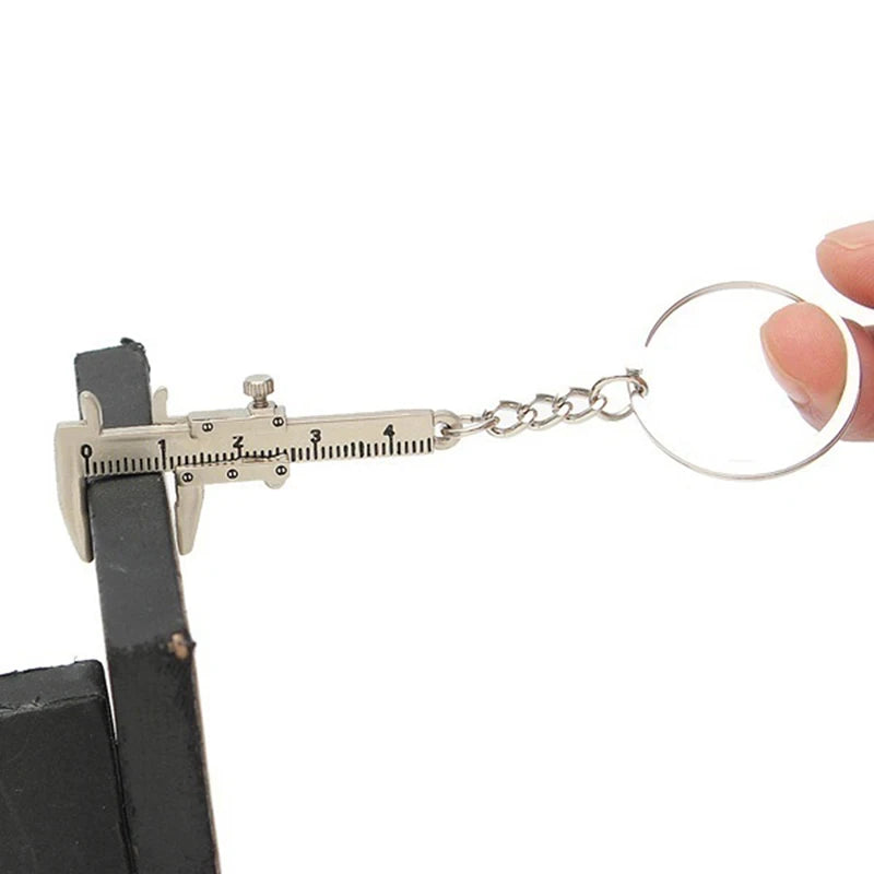 Fashion Creative Vernier Caliper Keychain For Man Woman Jewelry