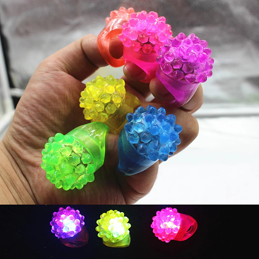 Cute LED Luminous Rings Kids Birthday Party Masquerade Gifts