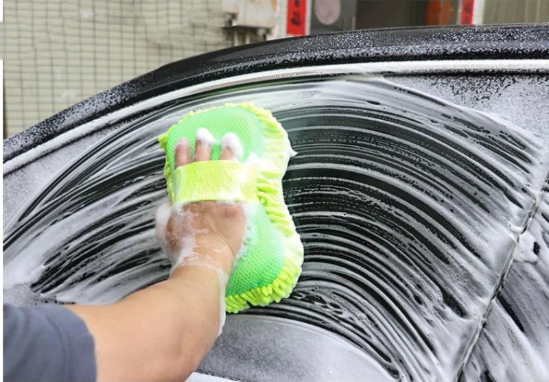 Microfiber Car Washer Sponge Cleaning Car Care Detailing Brushes