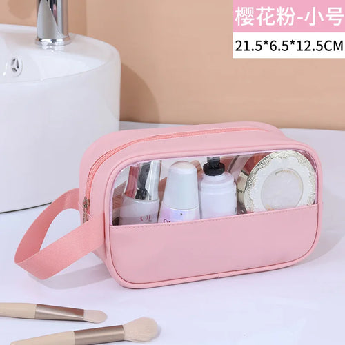 Portable Travel cosmetic bag Women Transparent Makeup Bag