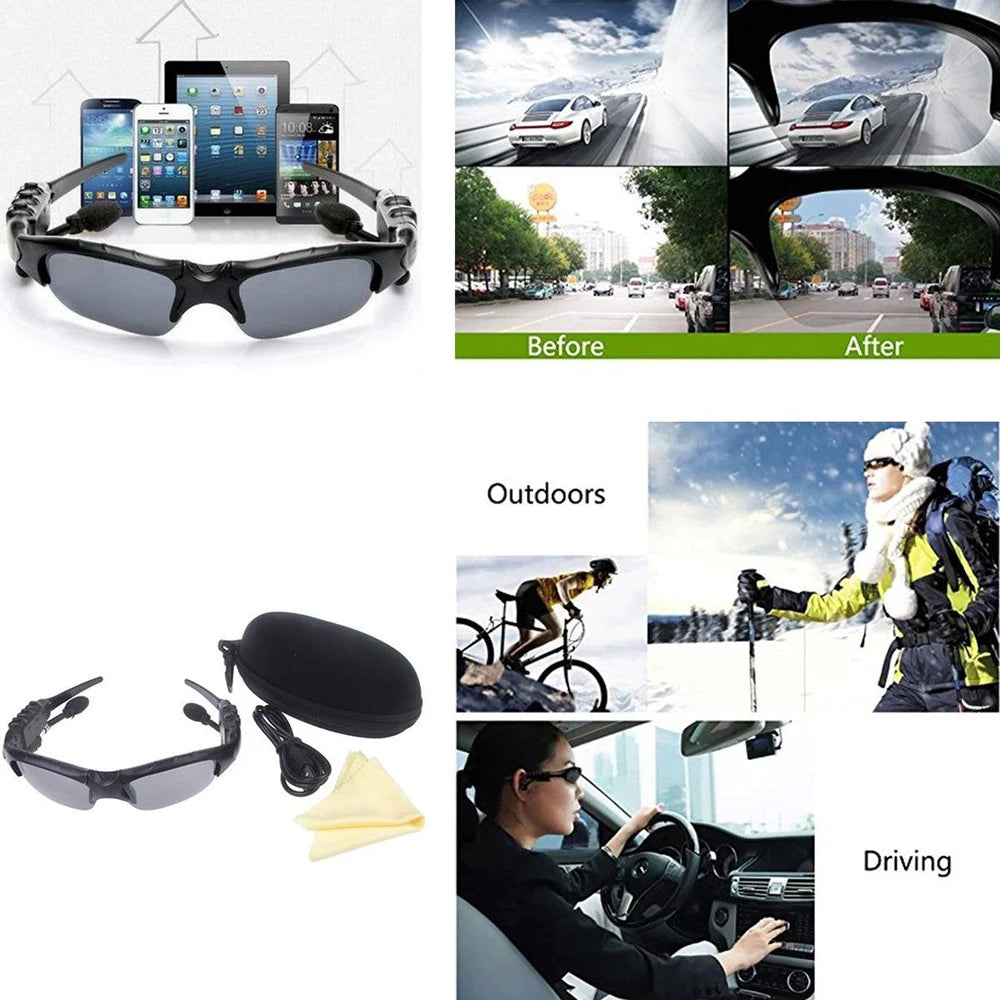 Bluetooth Wireless Polarized Sunglasses UV-Protection Polarized Lenses