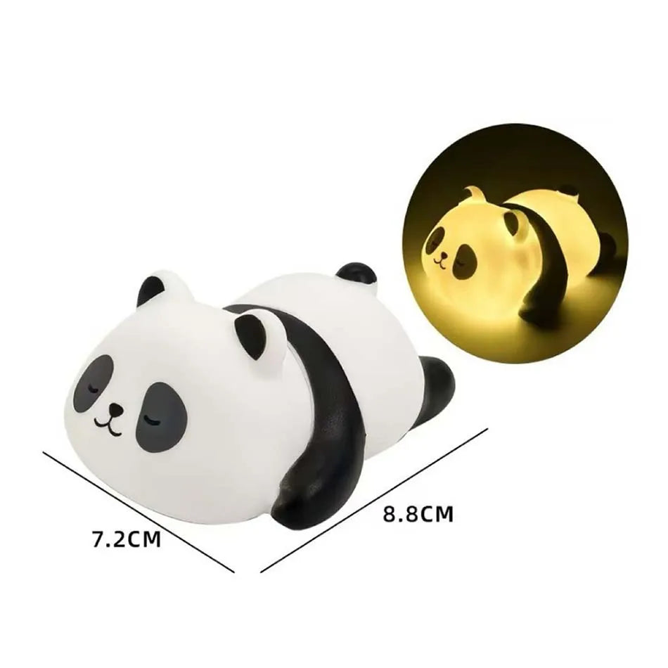 Panda LED Night Light Living Room Cute Panda Plastic Lamp Bedside