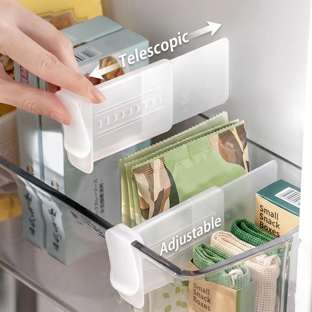 6/12pcs Refrigerator Storage Divider Side Door Storage Partition