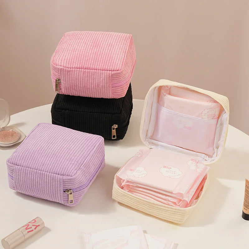 Sanitary Napkins Organizer Bags Women Portable Makeup Lipstick Travel