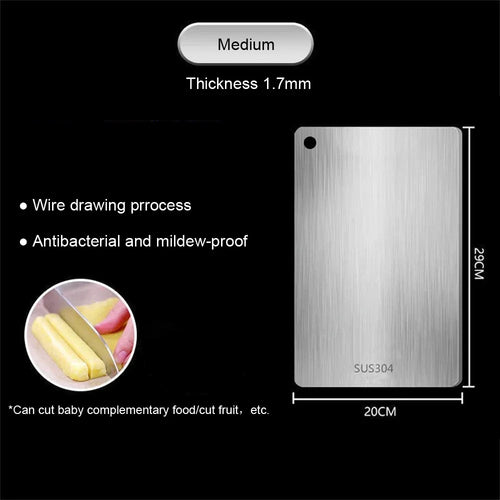 Stainless Steel Panel and Chopping Board Kitchen Household Thickened
