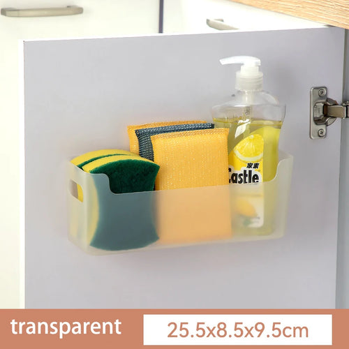 Non Perforated Cling Film Rack Inside Cabinet Wall Shelf Shelves Spice