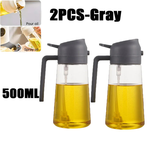 2in1 500ml Plastic Kitchen Oil Sprayer Spray Oil Olive Spray Bottle