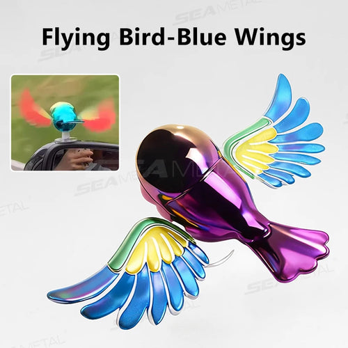 BLALION Simulated Flying Bird Car Ornament Wing Can Swing