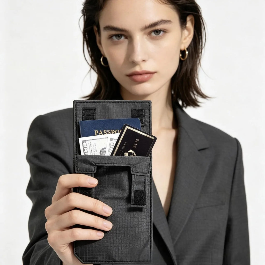 Homefish 2026 Slim Black Belt Wallet Anti Theft Clip Mini Wallet Hook