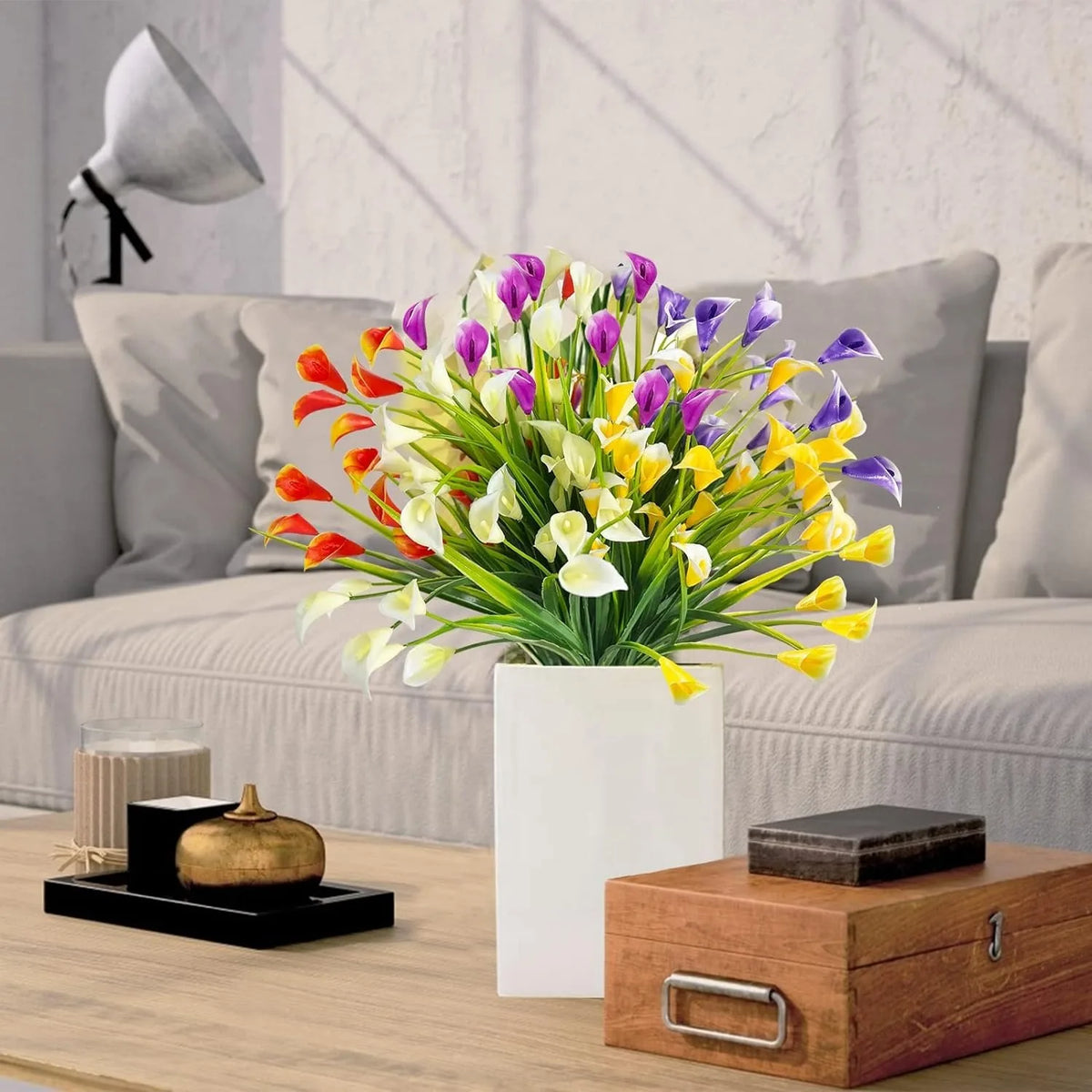 Artificial Flowers Bouquet 33cm Fake Flowers for Home Room Decor