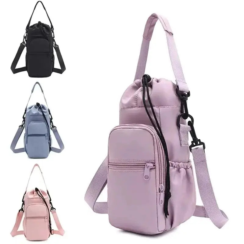 Portable Water Bottle Bag with Adjustable Strap Thermal Mugs Insulated