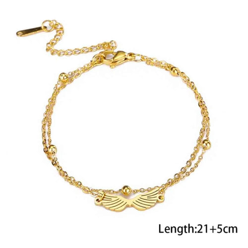 Skyrim Foot Chain of Women Men Silver Color Four-leaf Clover Stainless