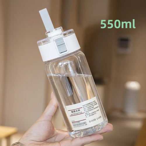 350/550/800/ml Children's School Water Bottle Transparent Water Bottle