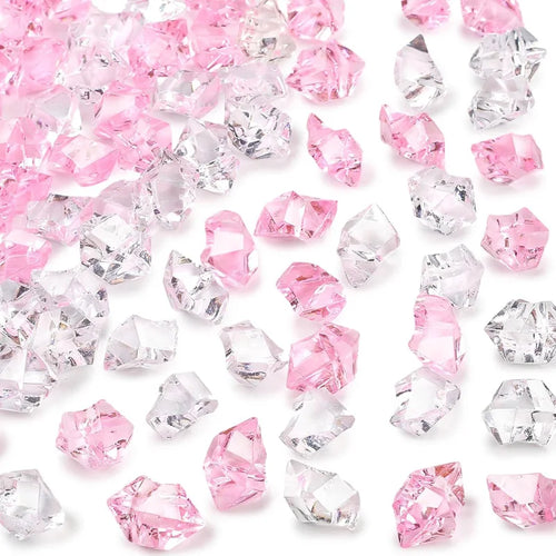 100pcs 11x14mm Crystals Plastic Gems Home Vase Decoration Multi