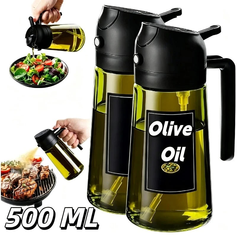 Olive Oil Dispenser Plastic Bottle for Kitchen Gadgets Air Fryer
