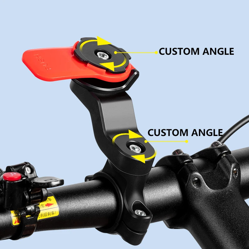 Motorcycle Rearview Mirror Phone Holder with Shock Absorber Universal